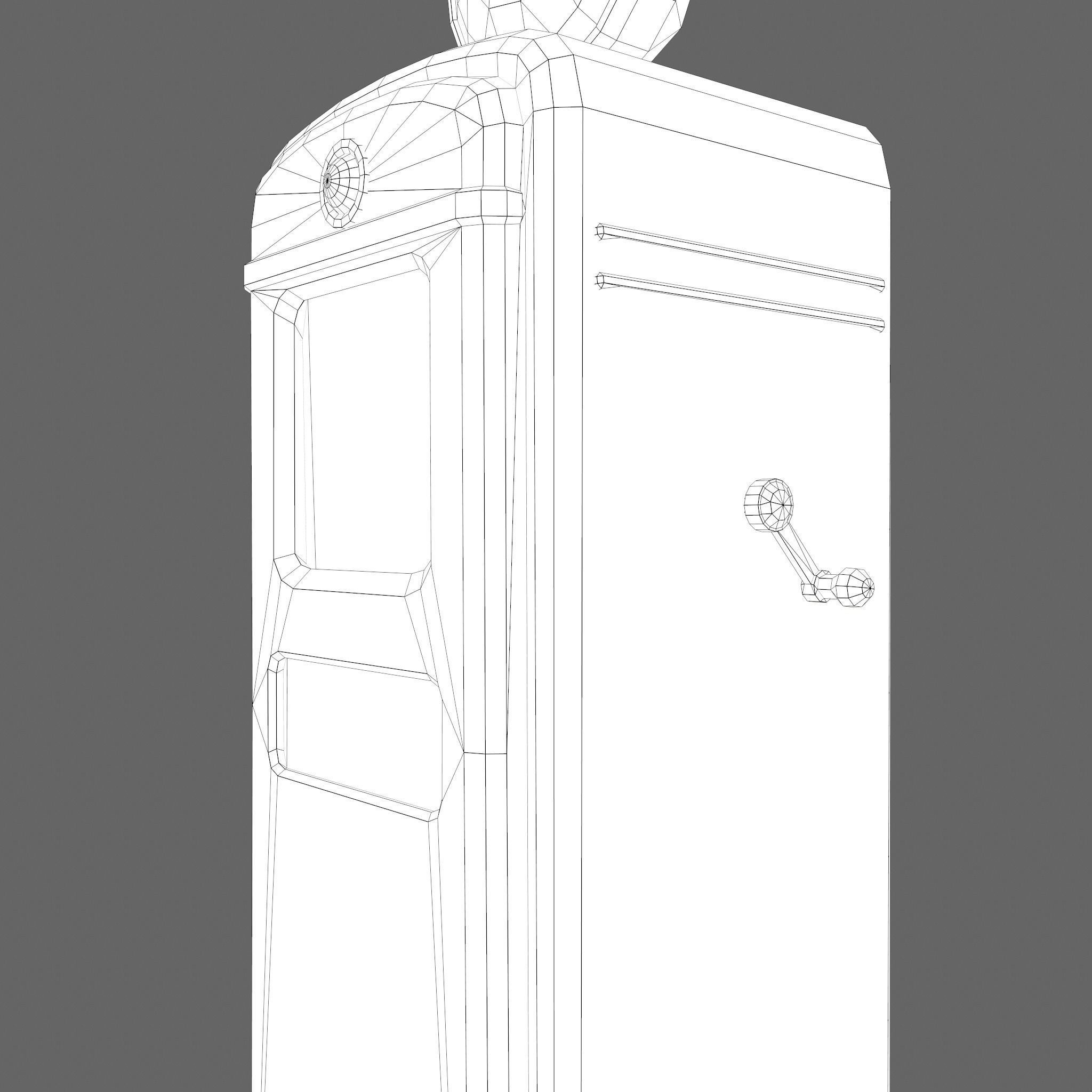 Vintage Gas Pump  Low-poly 3D model_37