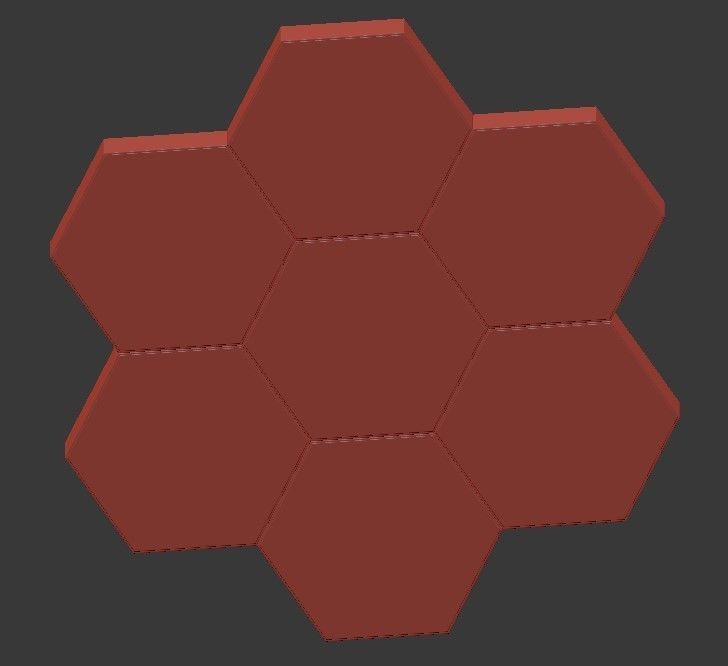 CALLS gold and hexagonal ceiling light 3D model_3