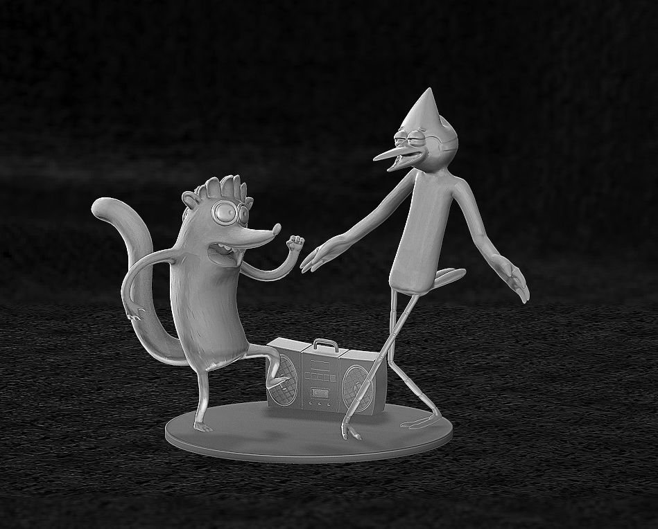 Rigby and Mordecai - 3D Print 3D print model_1