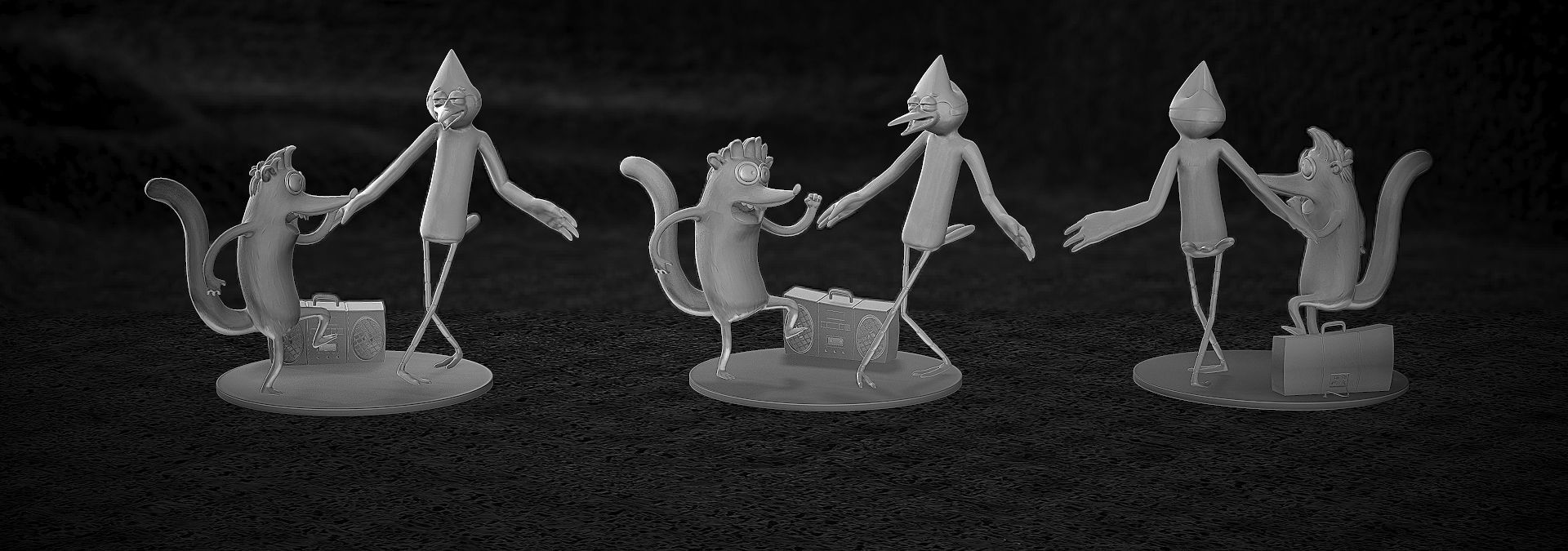 Rigby and Mordecai - 3D Print 3D print model_2