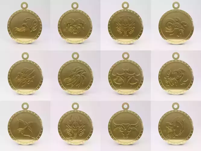 Horoscope Zodiac medallion