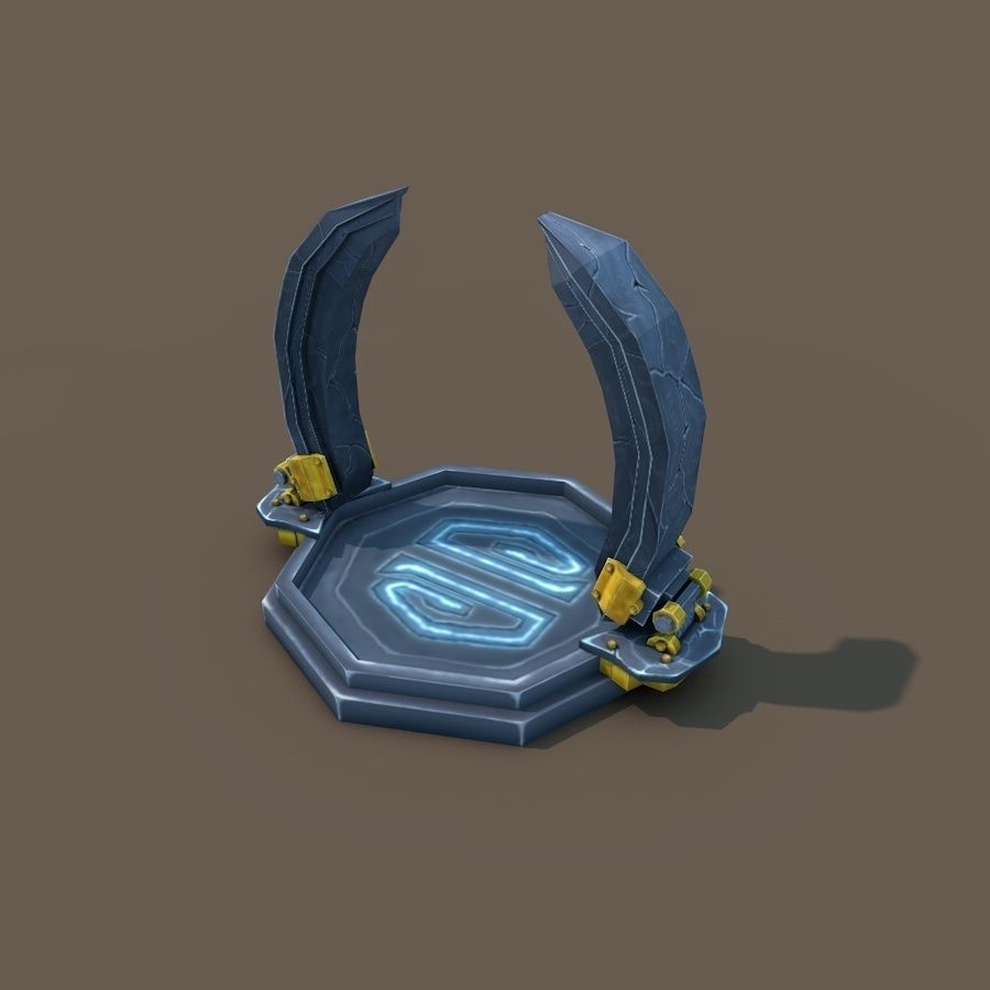Low Poly Portal Low-poly 3D model_1