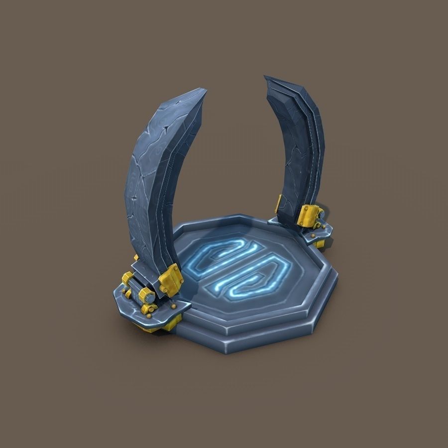 Low Poly Portal Low-poly 3D model_0