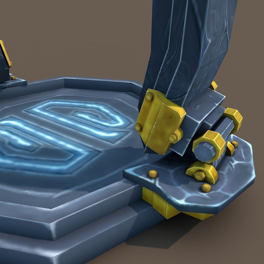 Low Poly Portal Low-poly 3D model_3