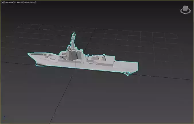 Naval Ship 3D print model