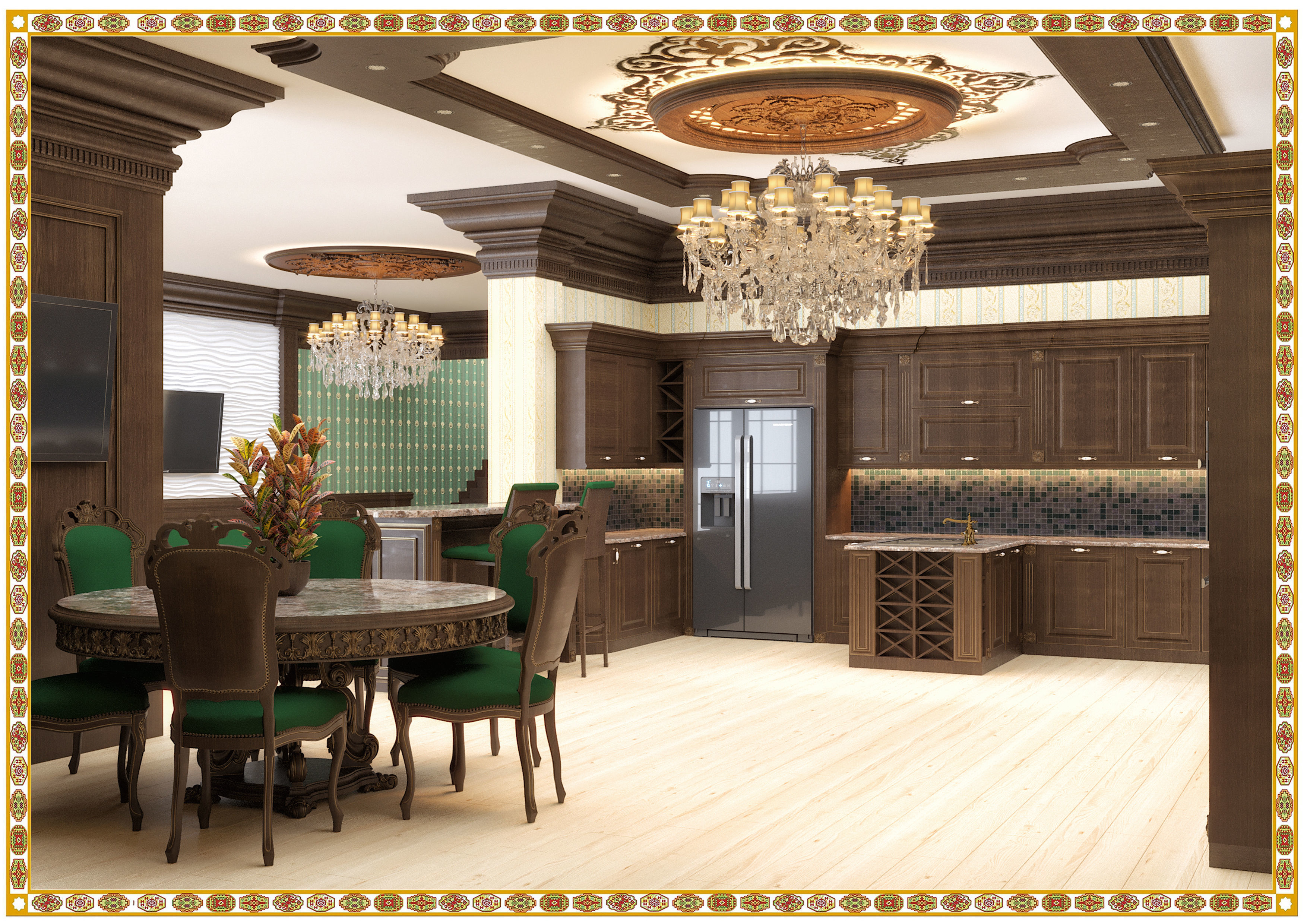 Interior Kitchen 3D model_1