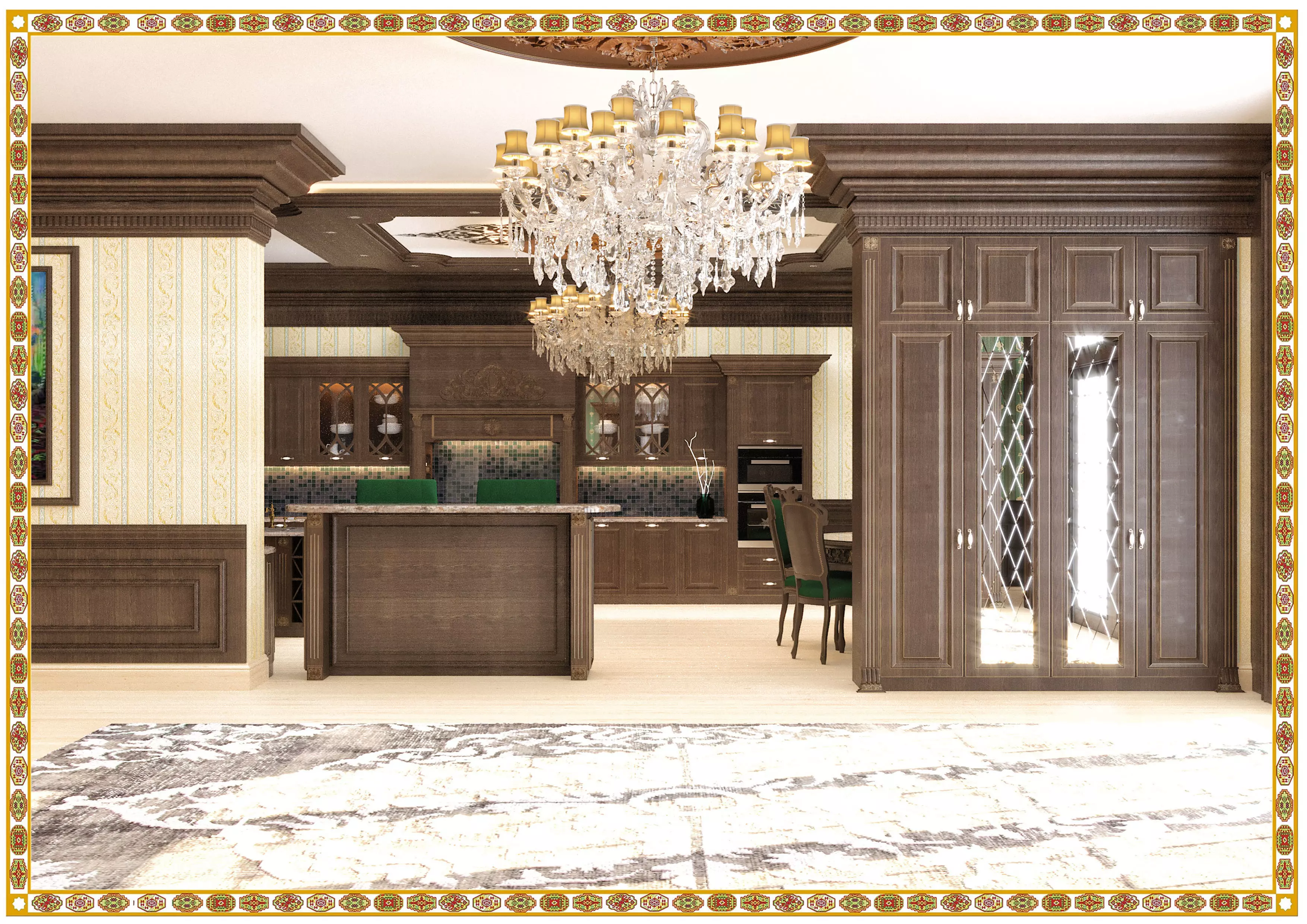 Interior Kitchen 3D model_0