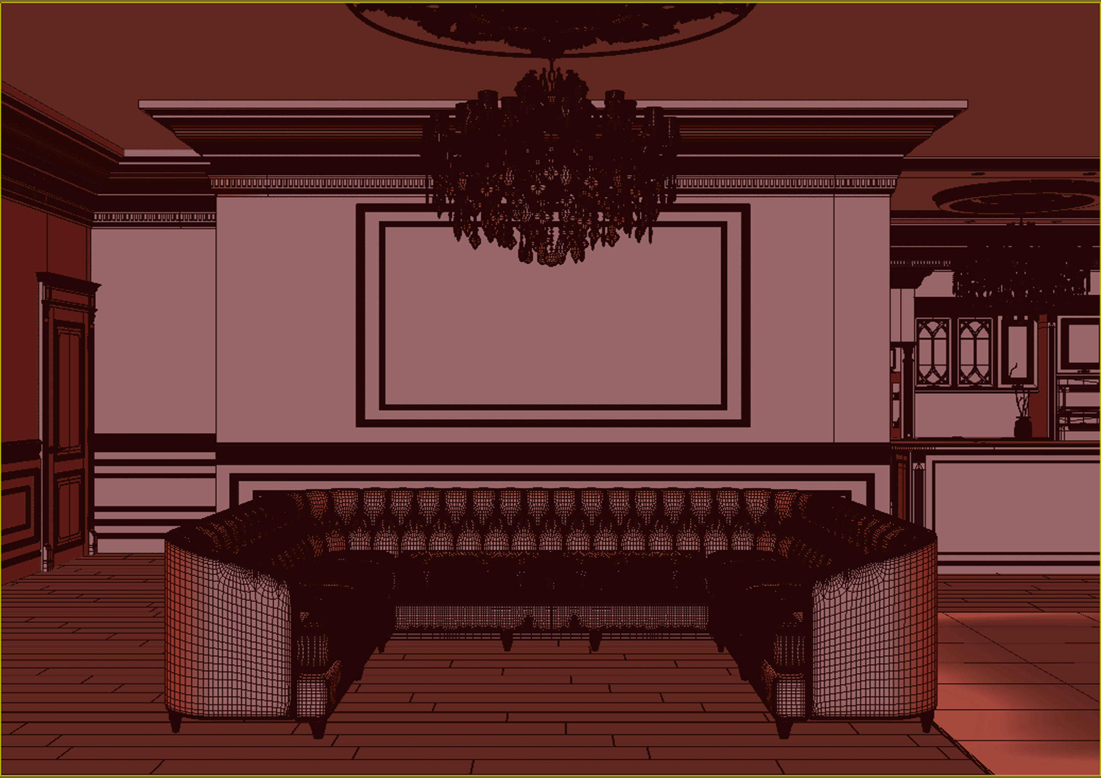 Interior Kitchen 3D model_7