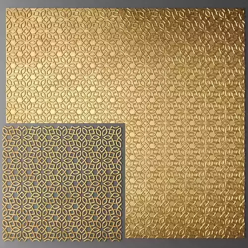 Lattice Arab panel 3D 7 3D model