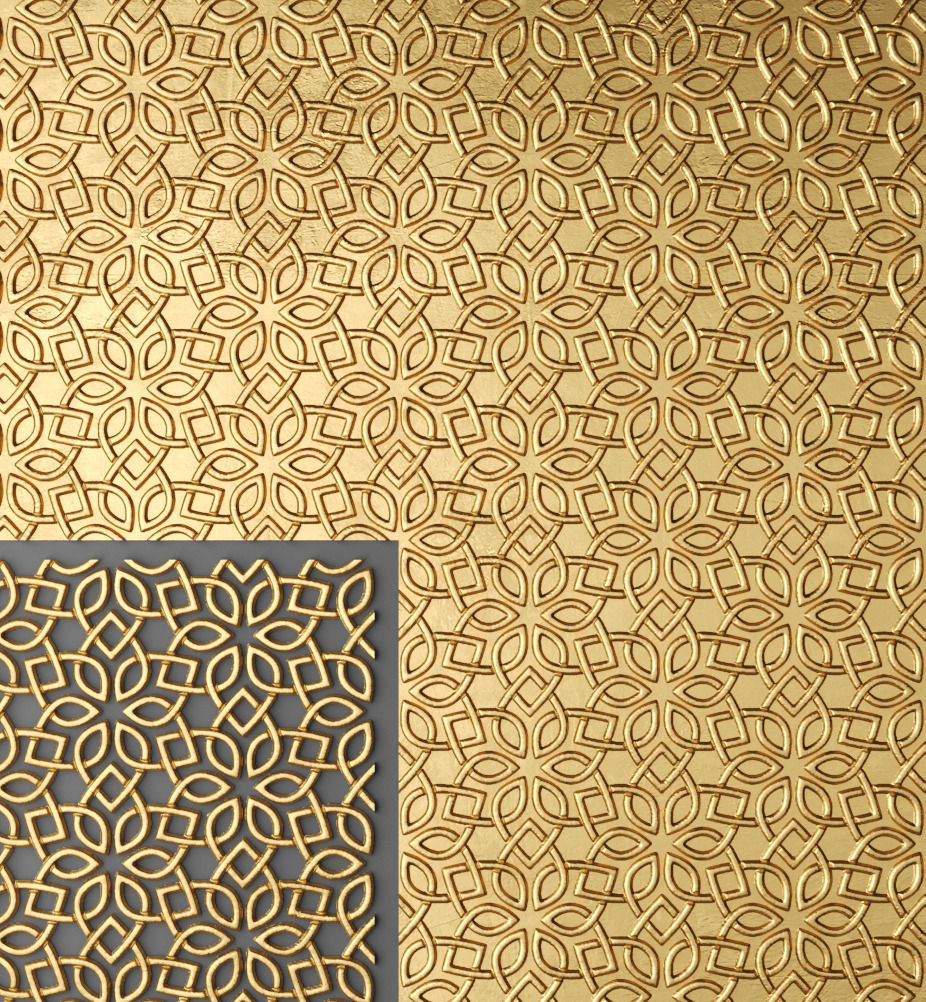 Lattice Arab panel 3D 7 3D model_1