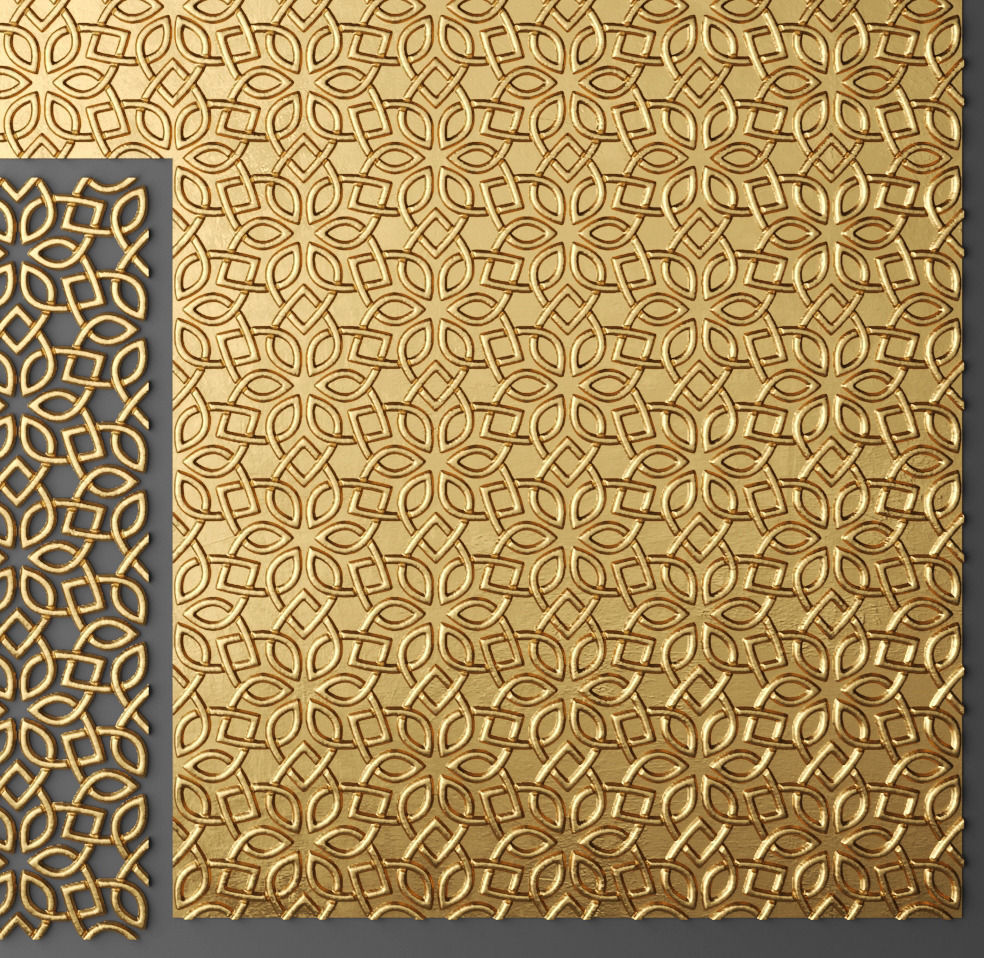 Lattice Arab panel 3D 7 3D model_5