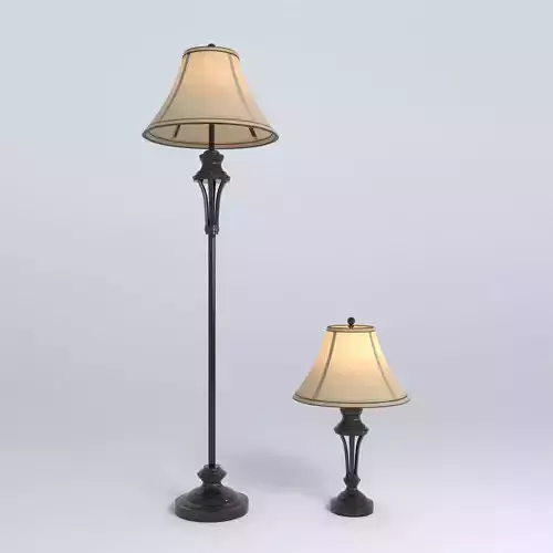 Lamp collection - floorlamp tablelamp 3D model