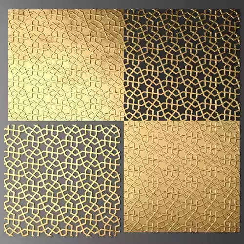 Lattice Arab panel 3D 8