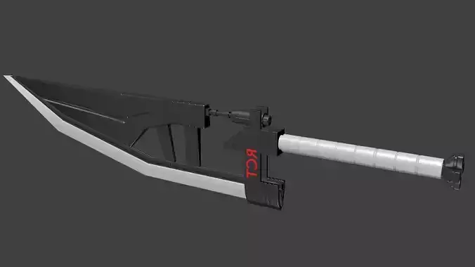 Futuristic Black Sword