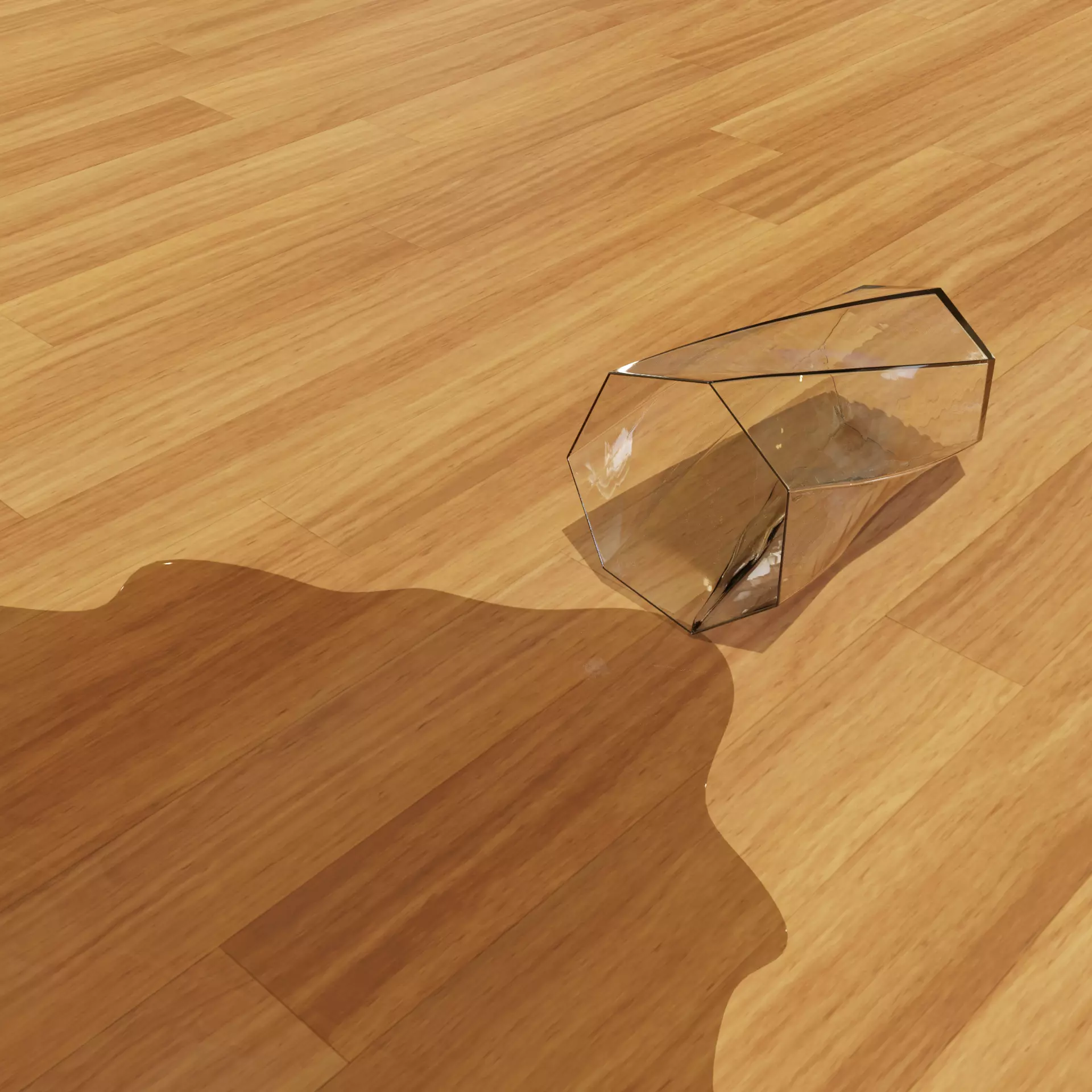 Heptagon Twist Glass Spill 3D model_0