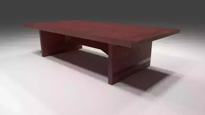 Low quality wood table