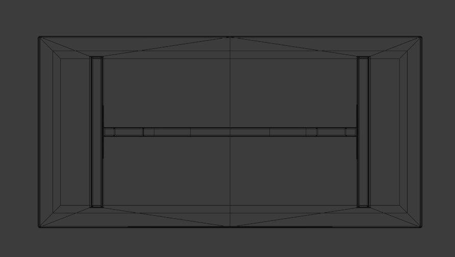 Low quality wood table Free 3D model_14