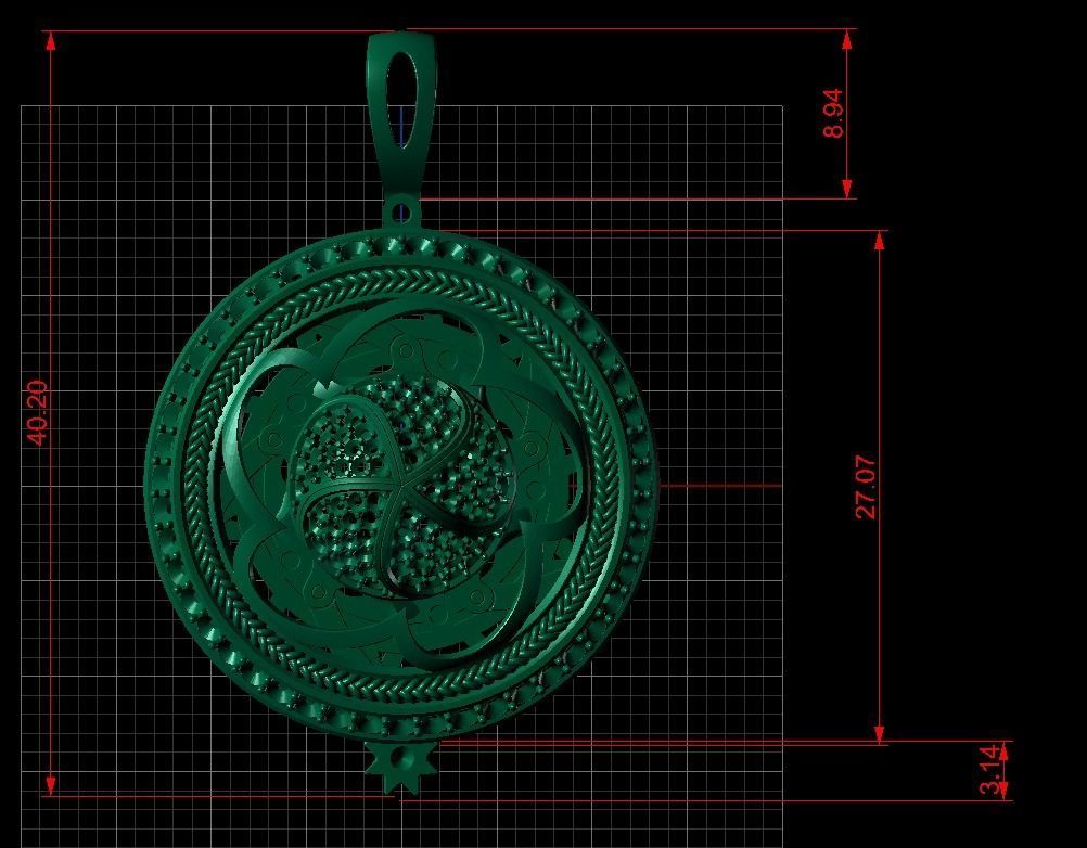 IRIS pendant 3D print model_5