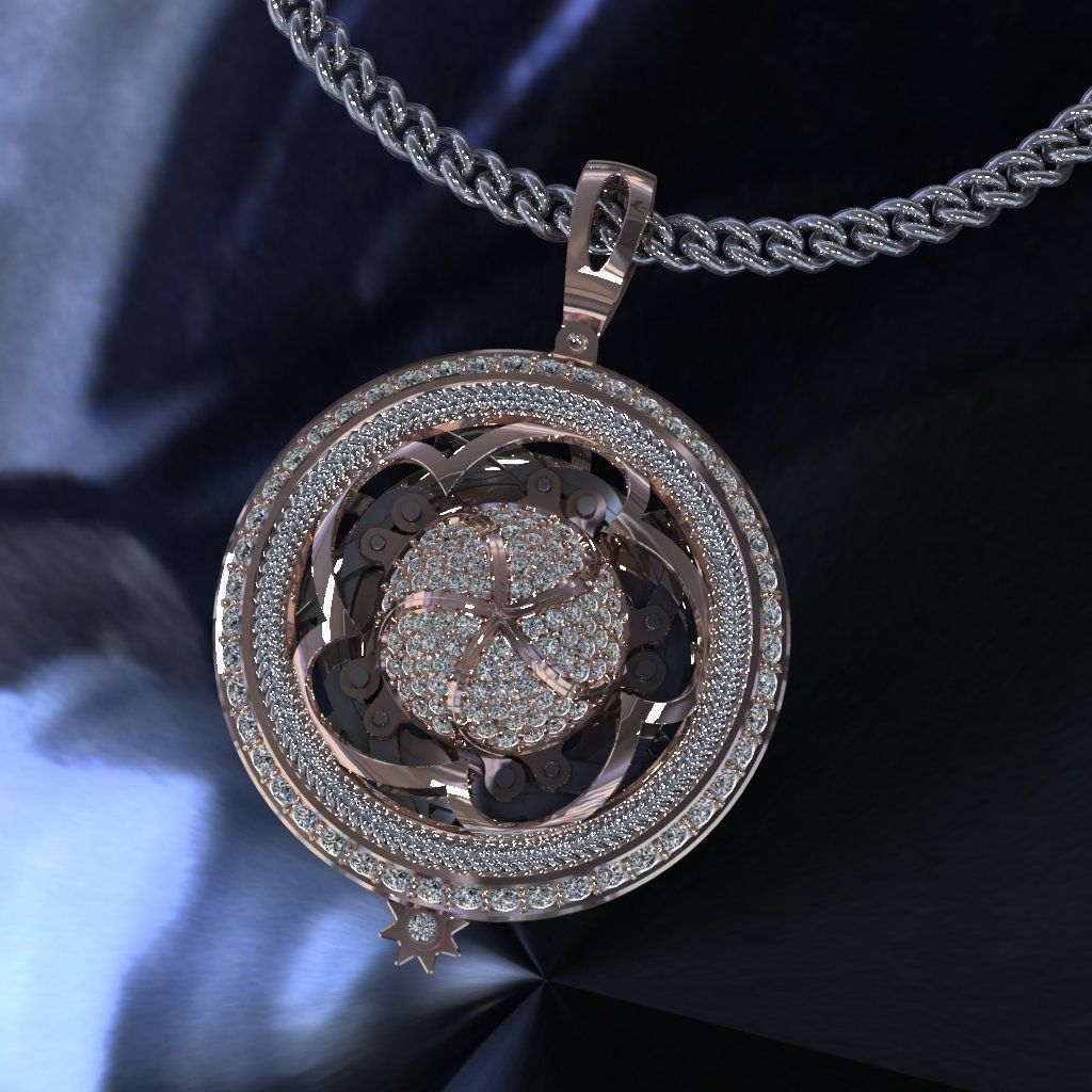 IRIS pendant 3D print model_3