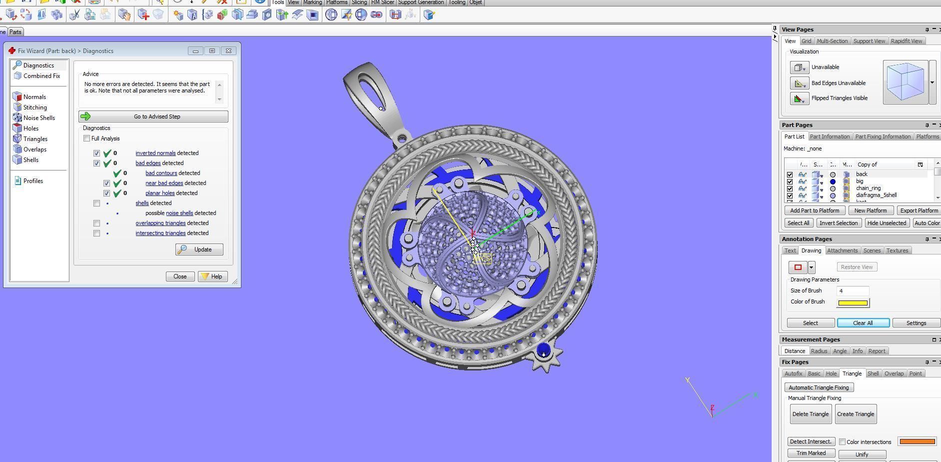 IRIS pendant 3D print model_4