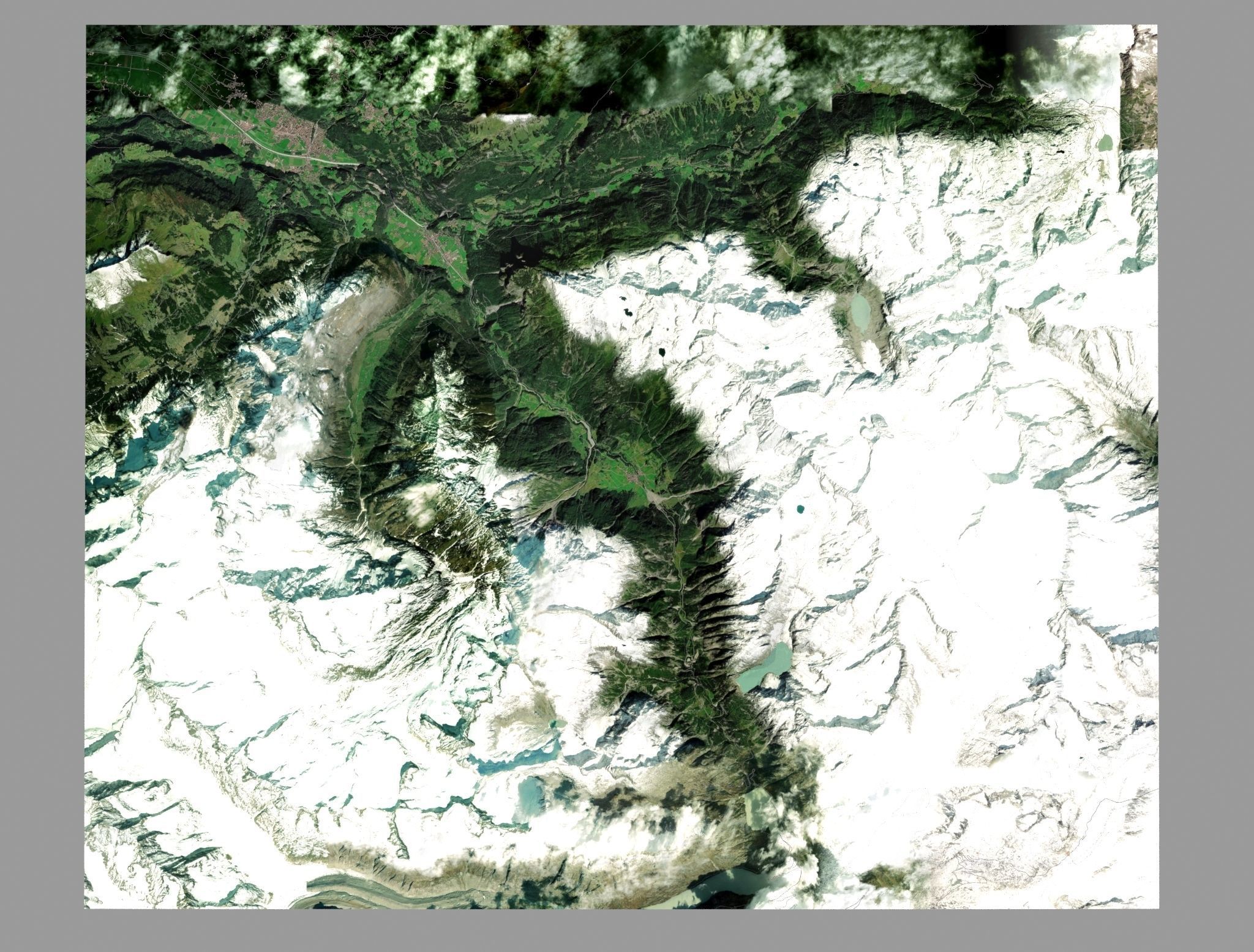 Mountain landscape Liechtenstein 3D model_9