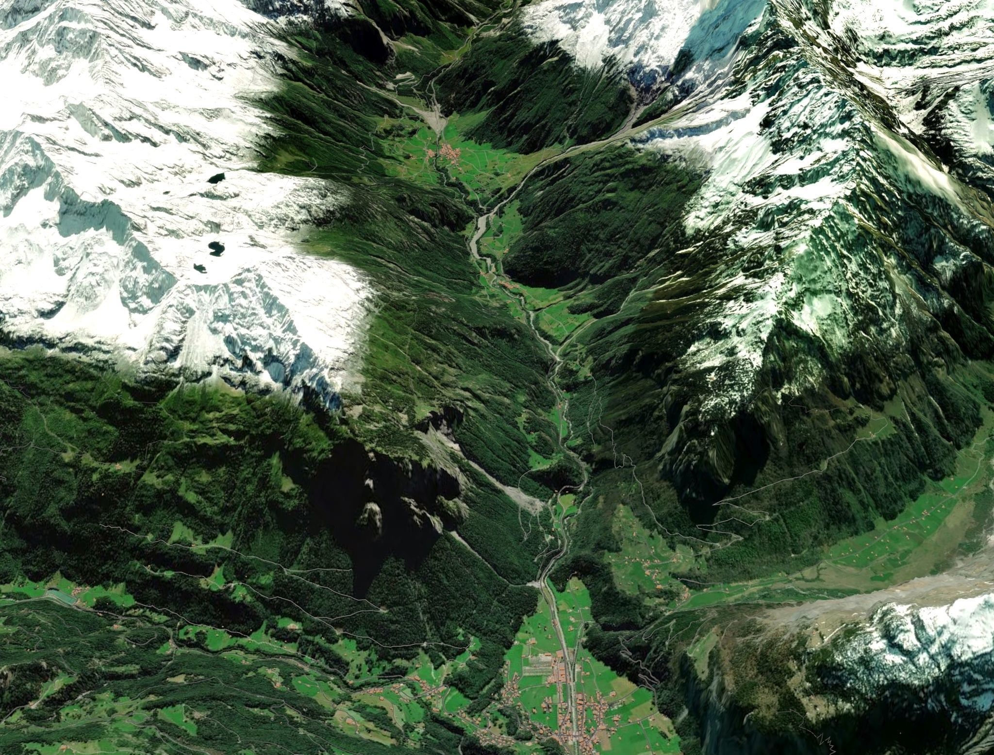 Mountain landscape Liechtenstein 3D model_10