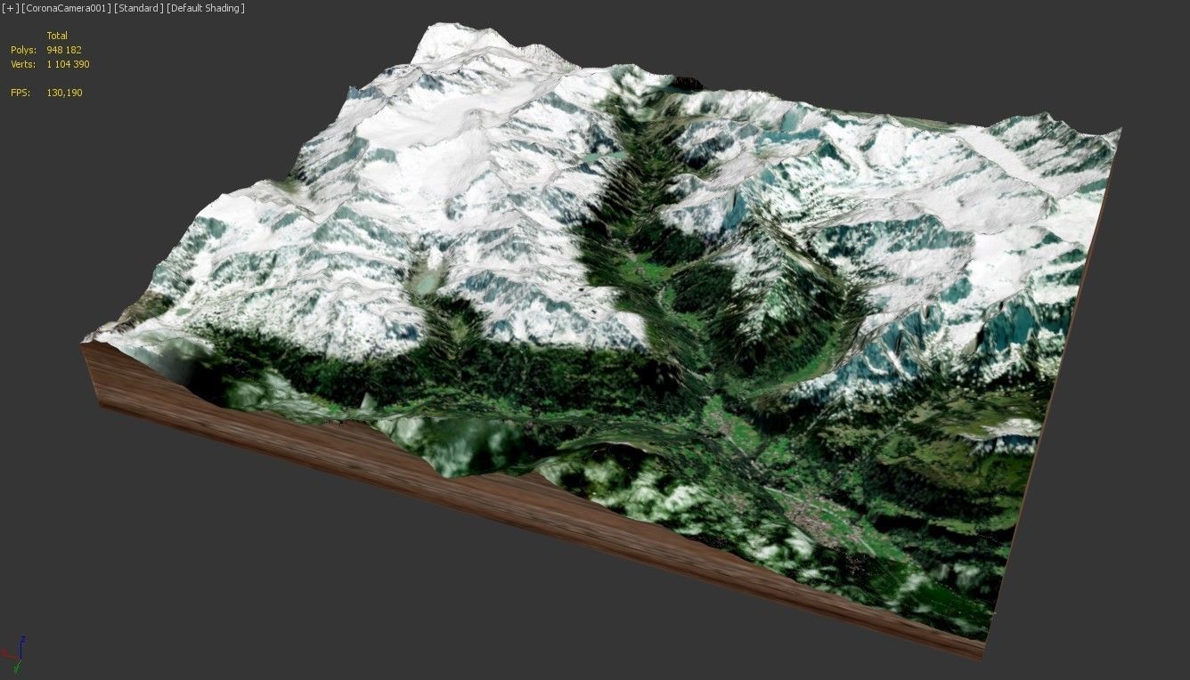 Mountain landscape Liechtenstein 3D model_13