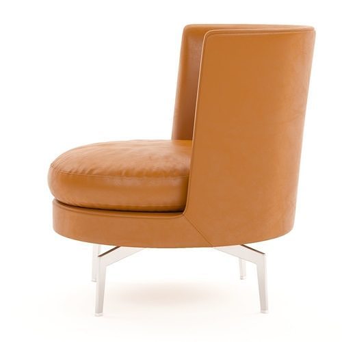 Flexform Feel Good bucket Swivel Chair 3D model 2