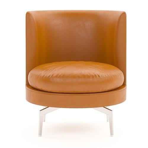 Flexform Feel Good bucket Swivel Chair 3D model 3