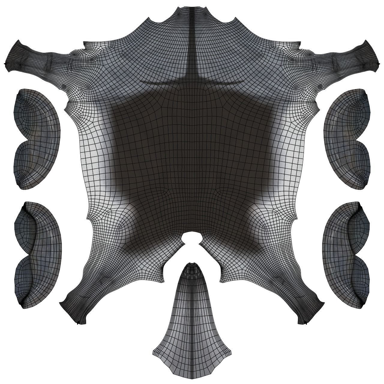 Grey Donkey Animated 3D model_6