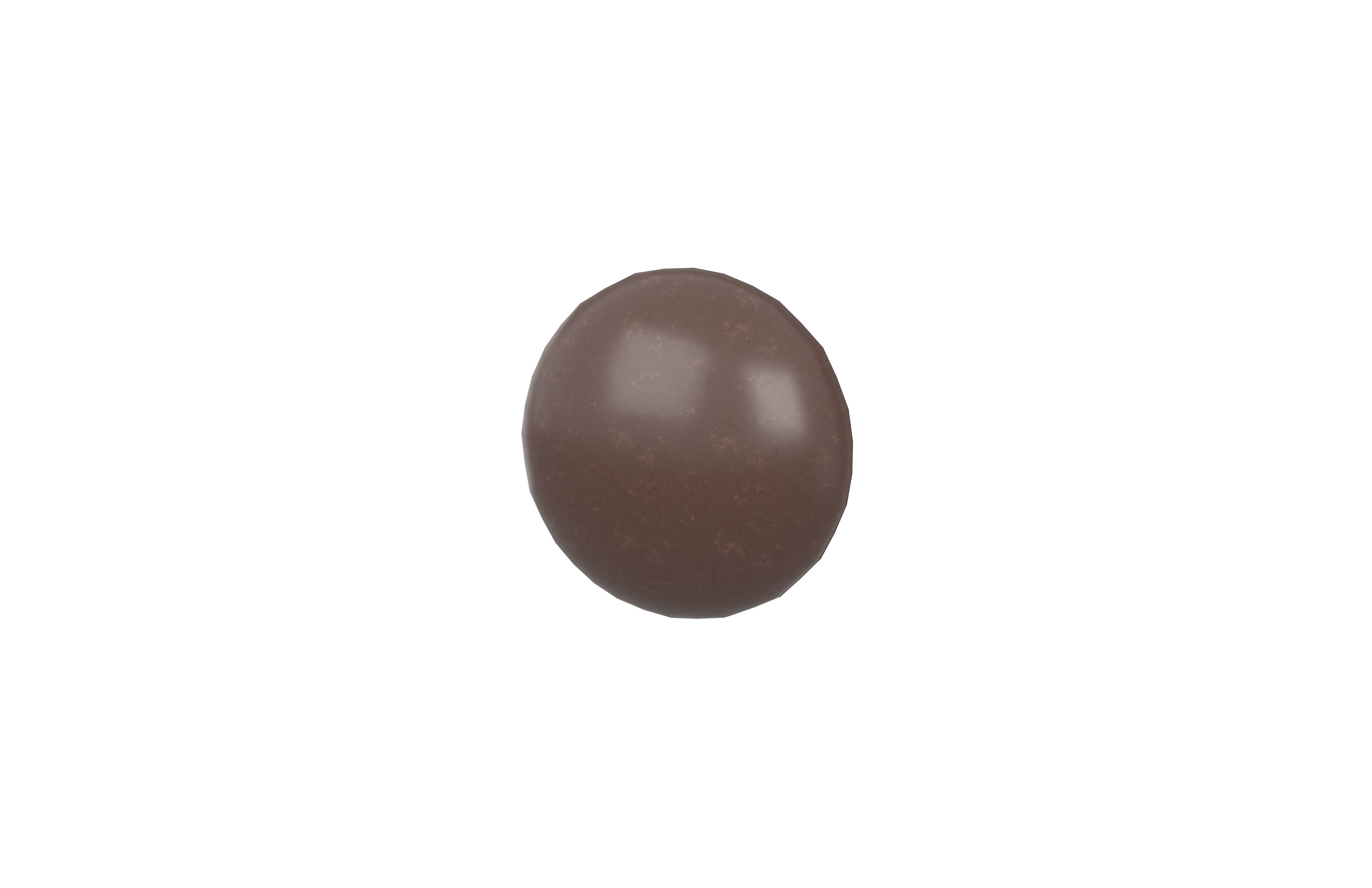 Circle Chocolate v2 001 Low-poly 3D model_2