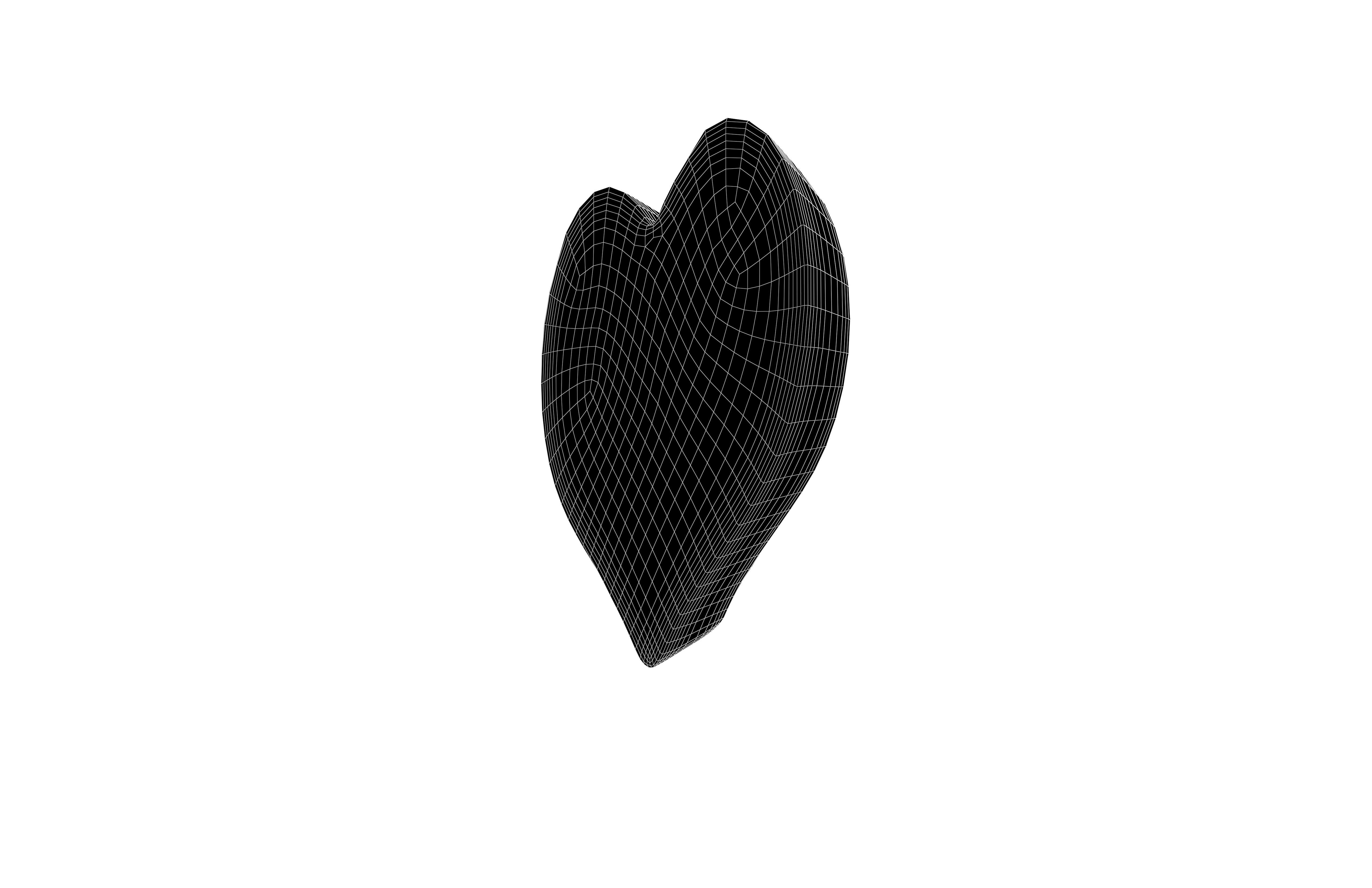 Heart Chocolate v1 001 Low-poly 3D model_8
