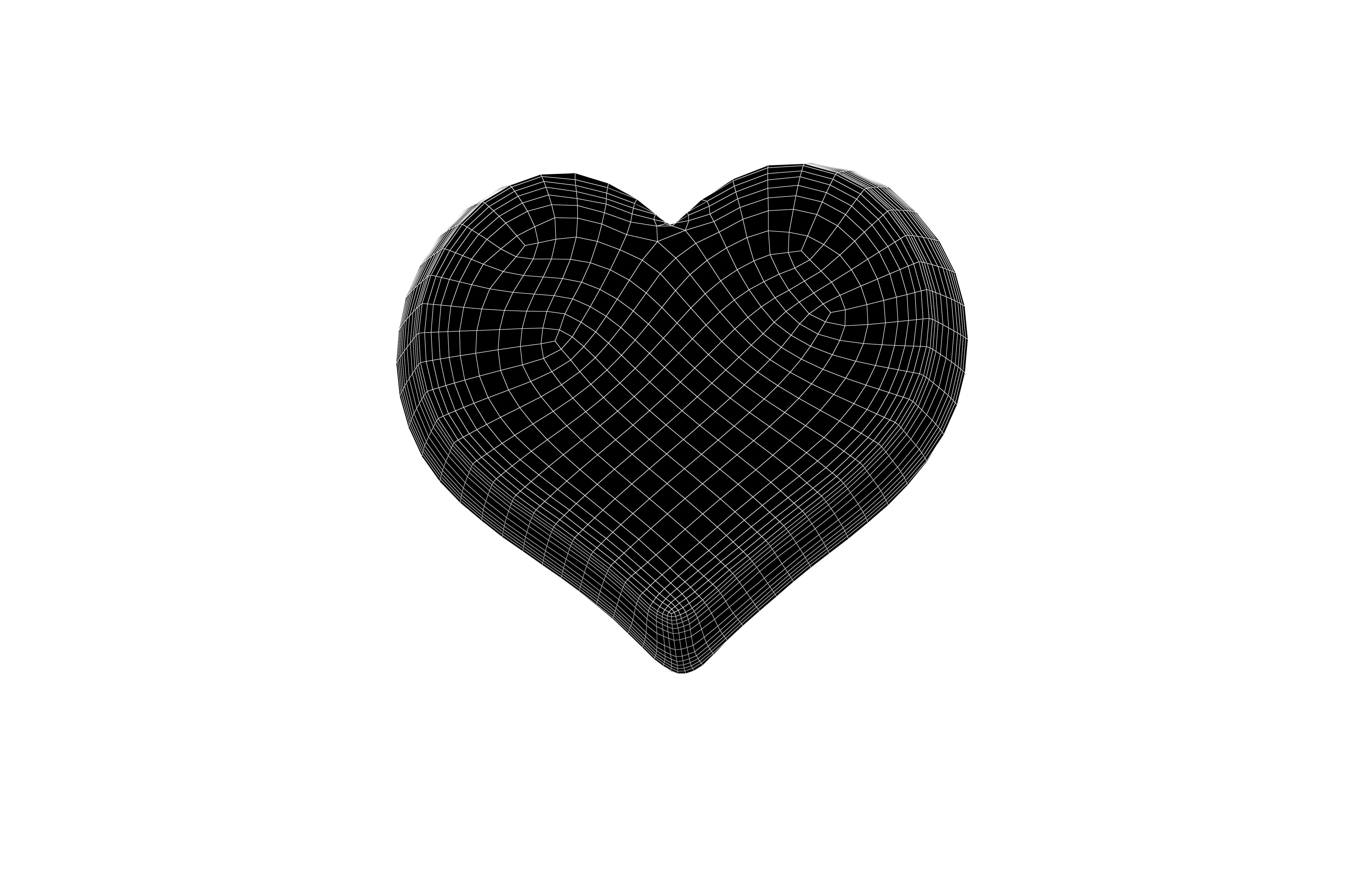 Heart Chocolate v1 001 Low-poly 3D model_7