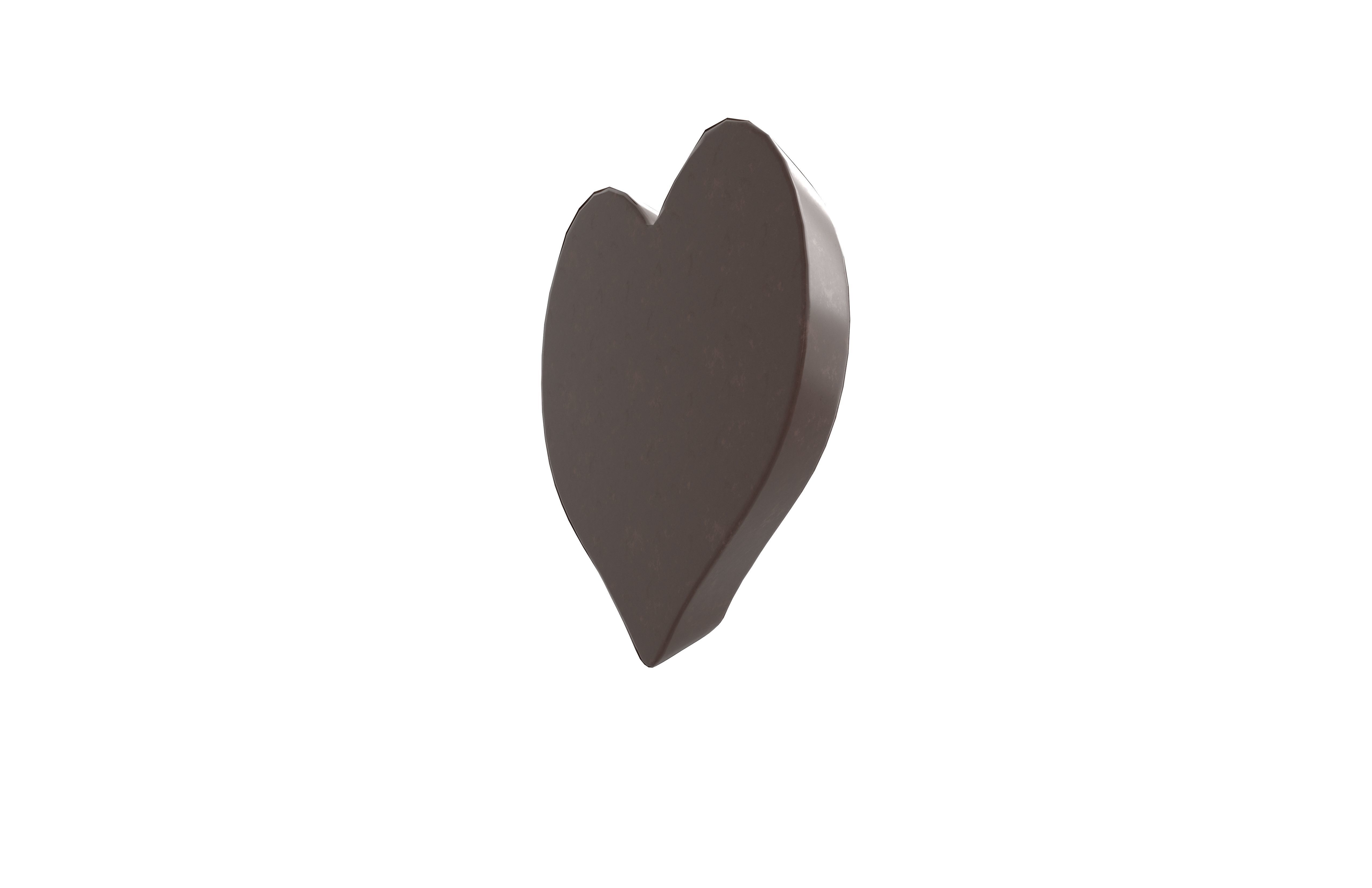 Heart Chocolate v1 001 Low-poly 3D model_4