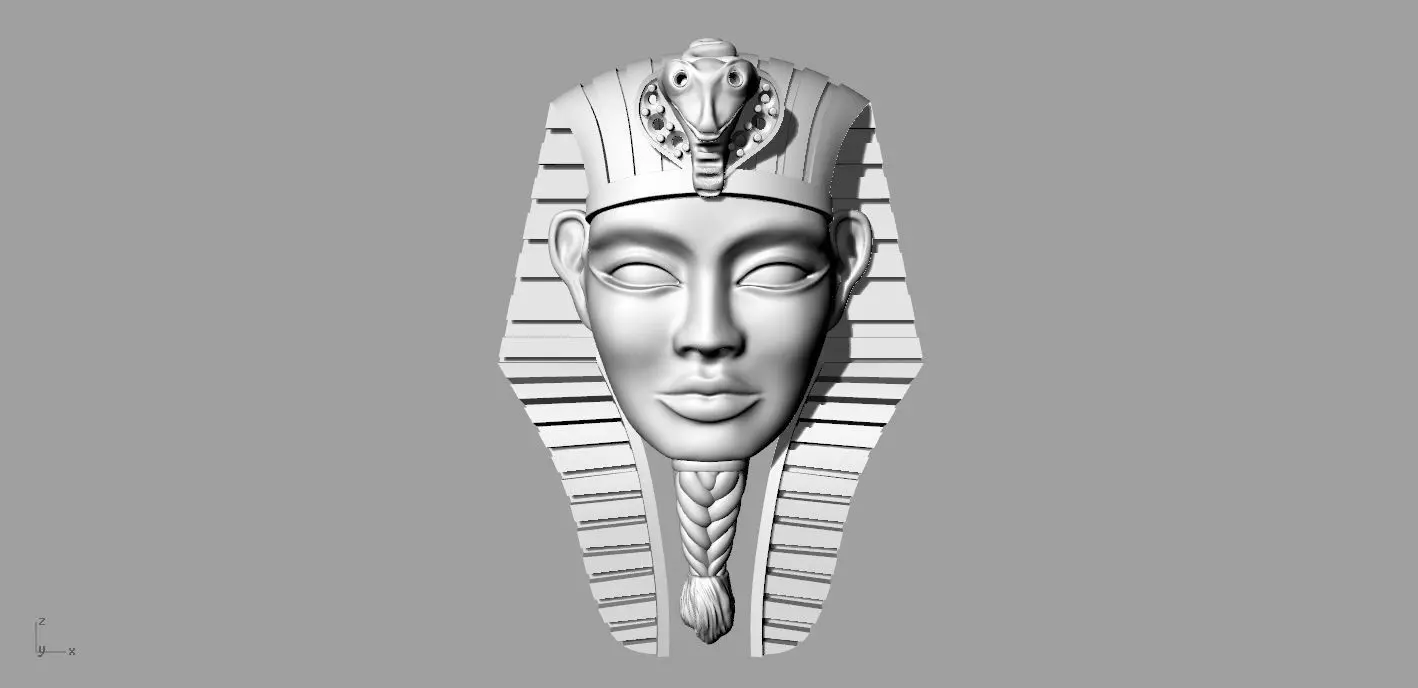 Necklace Toutankhamon Pharaon Sphinx Egypt 3D print model