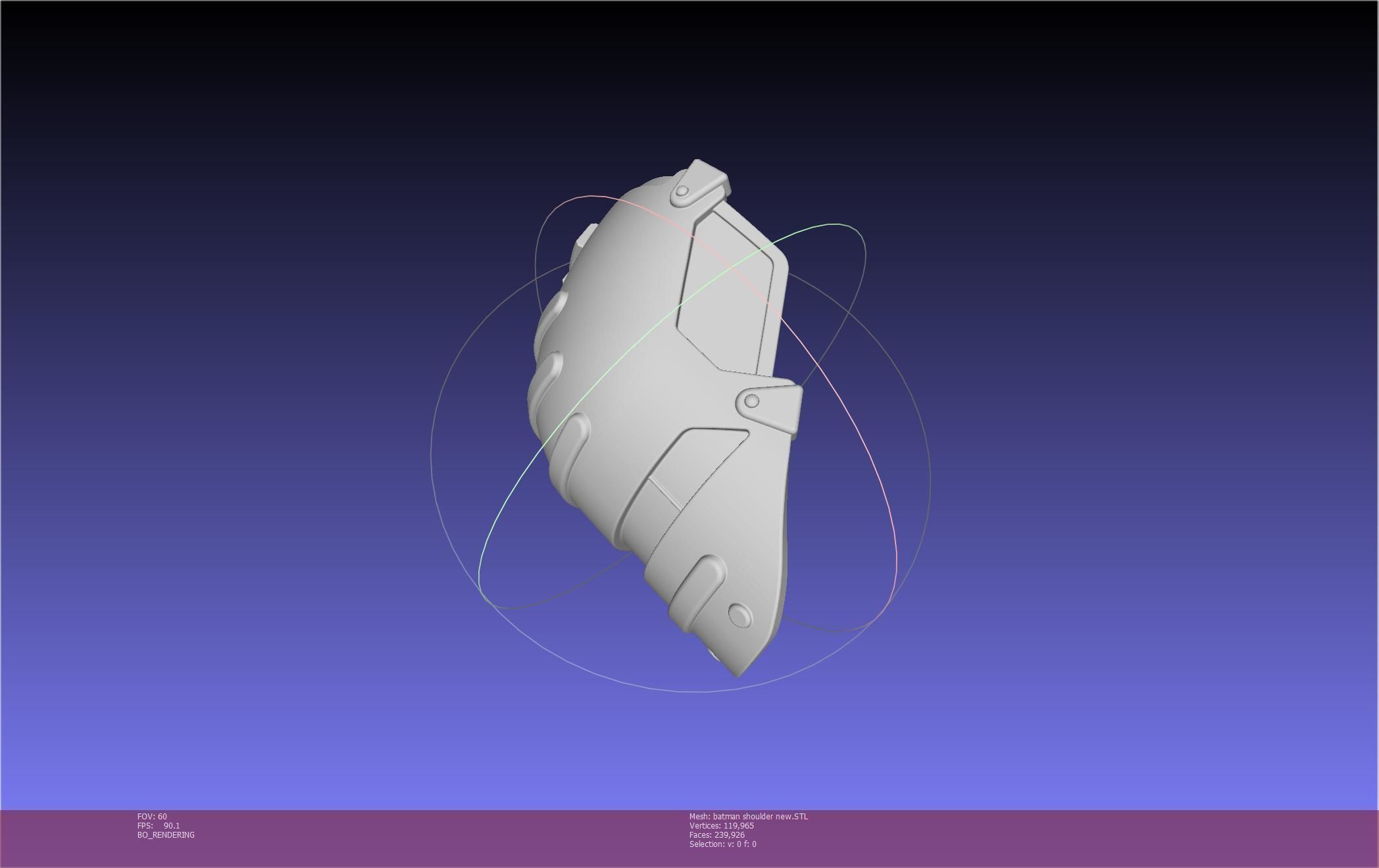 New Batman Shoulder Final Updated Printable Model 3D print model_34