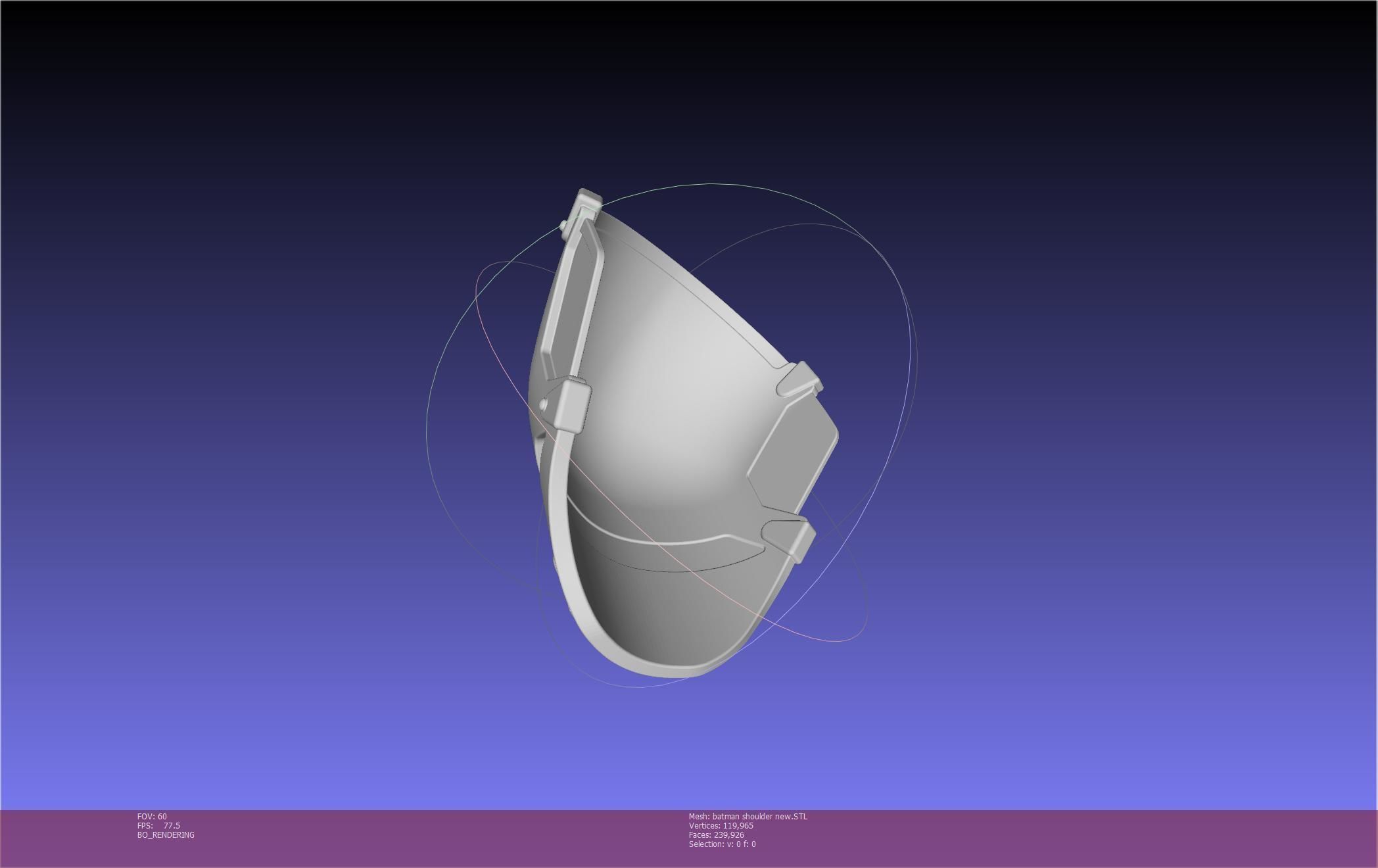 New Batman Shoulder Final Updated Printable Model 3D print model_88