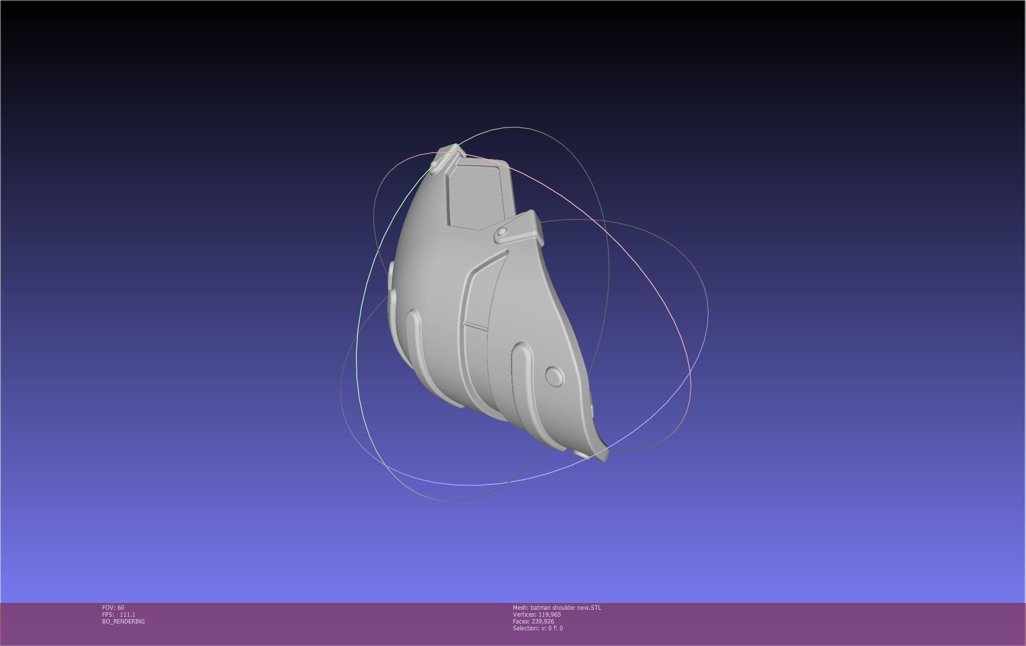 New Batman Shoulder Final Updated Printable Model 3D print model_68