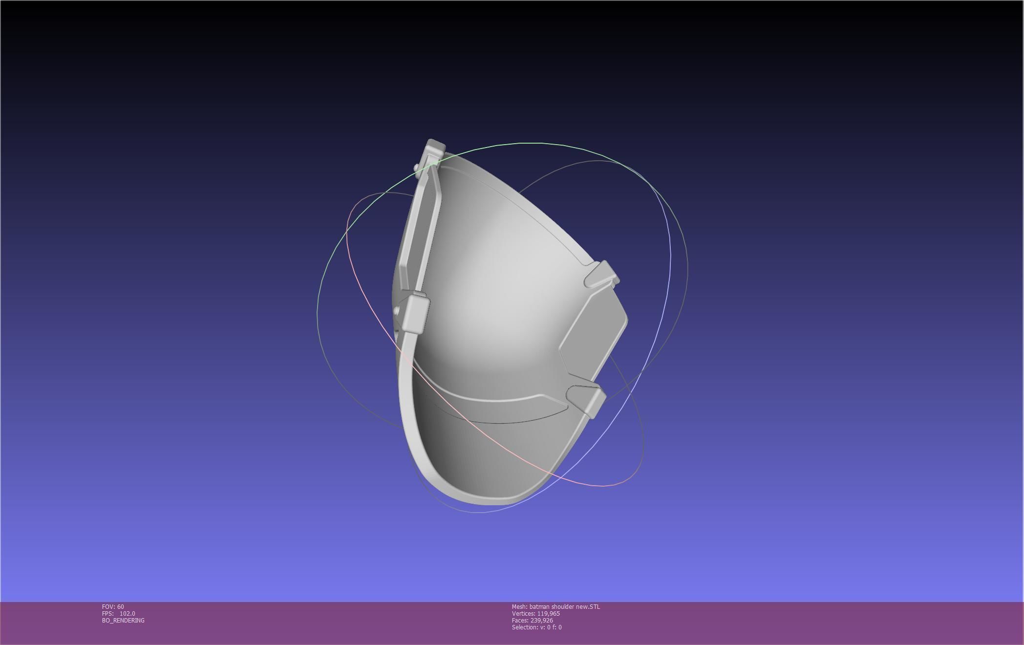 New Batman Shoulder Final Updated Printable Model 3D print model_89