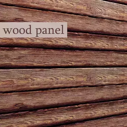 Wood panel 3D 4