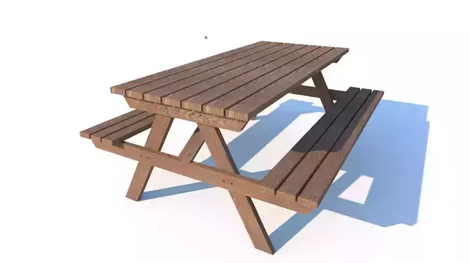 PICNIC TABLE Free low-poly 3D model