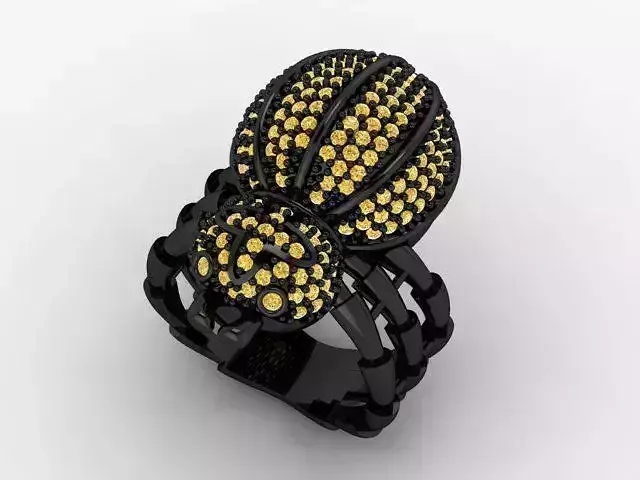 Black Mamba spider Ring