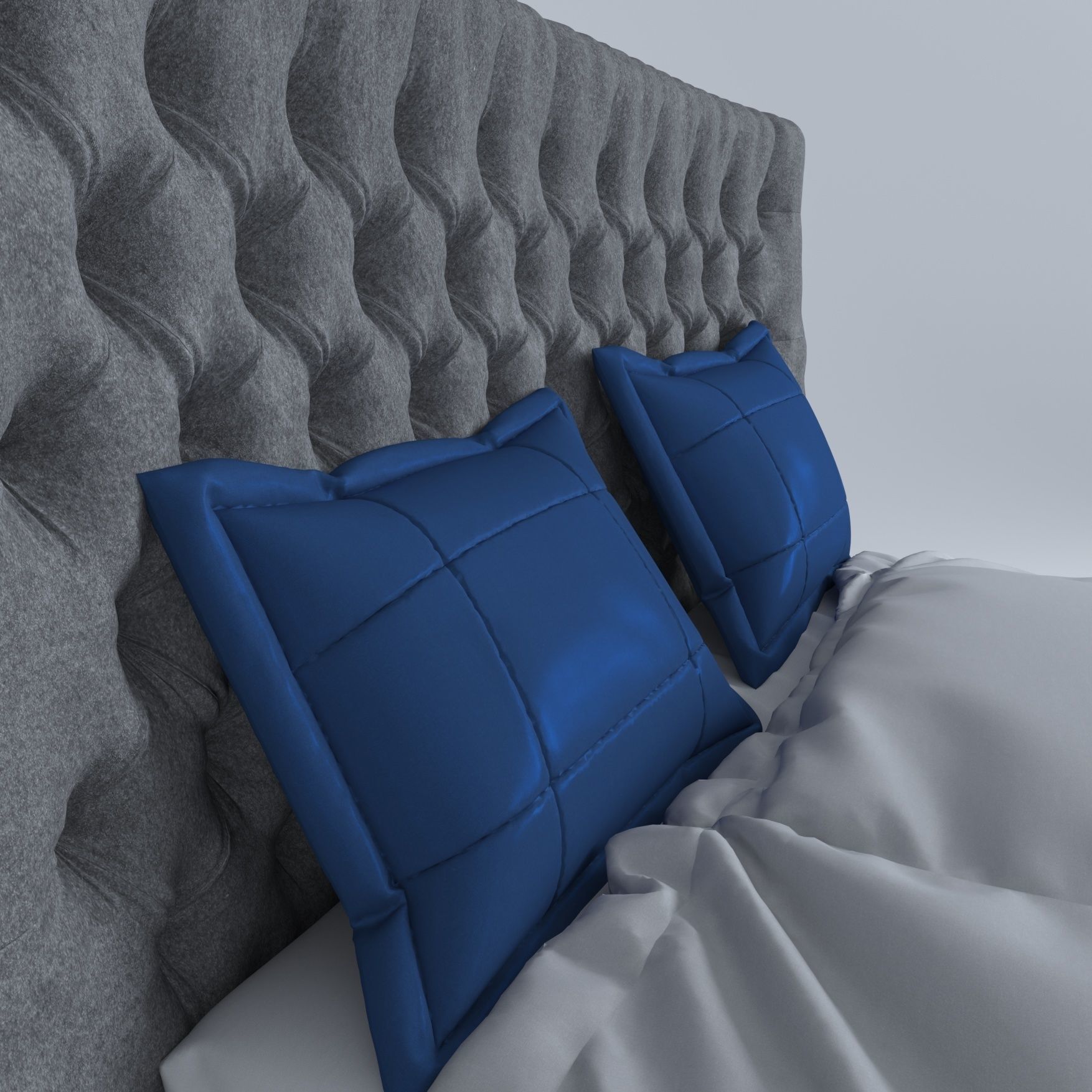 Bed set 3D model_4