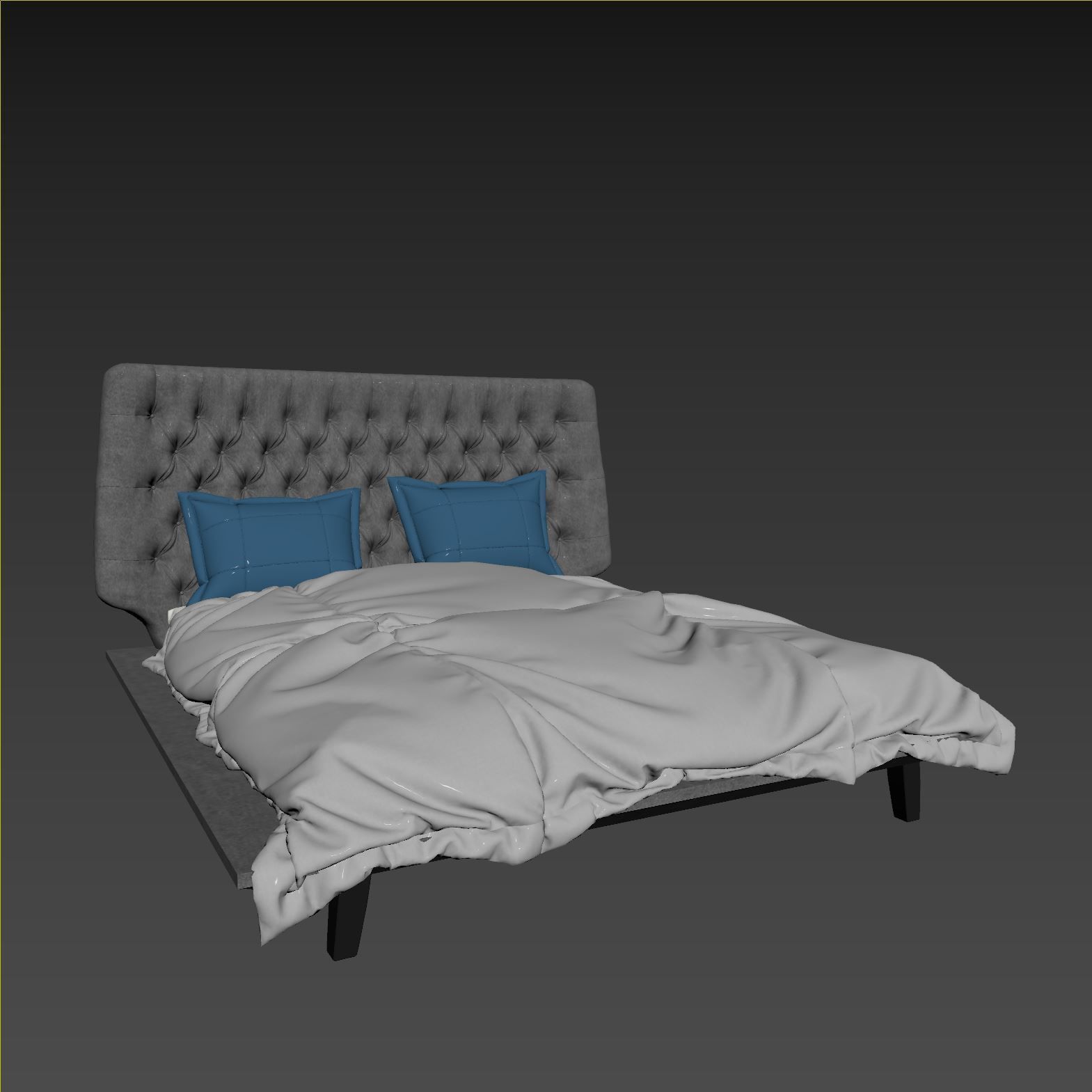 Bed set 3D model_5