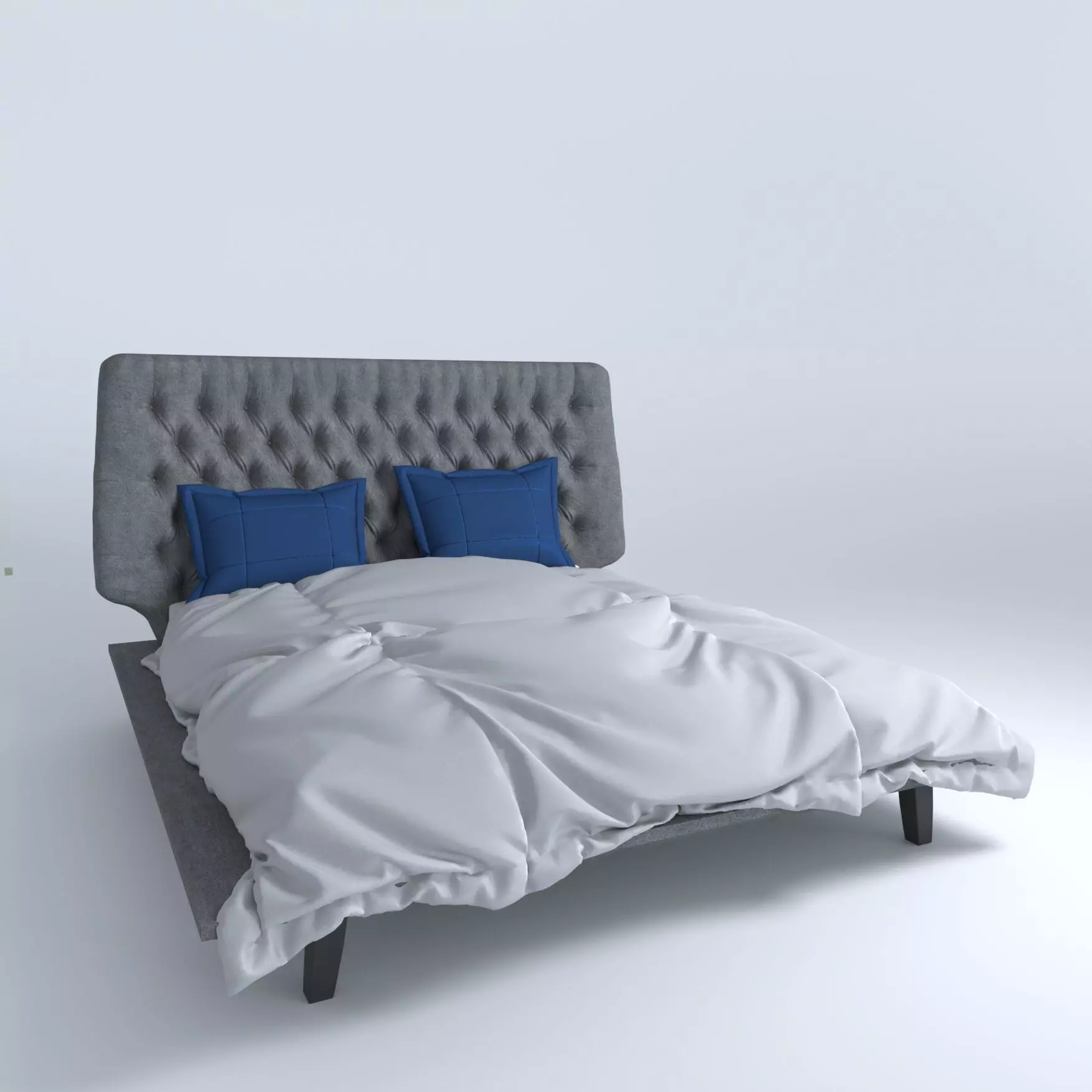Bed set 3D model_0