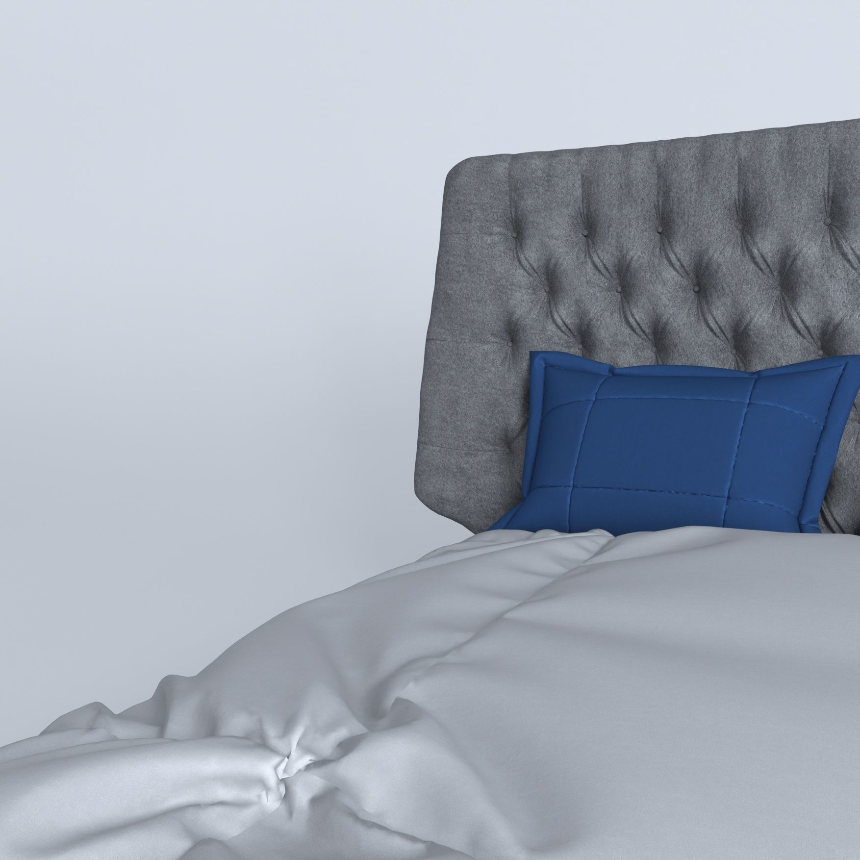 Bed set 3D model_3