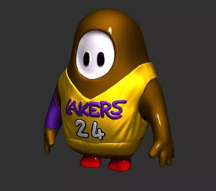 Fall guys Kobe Bryant  3D print model_0