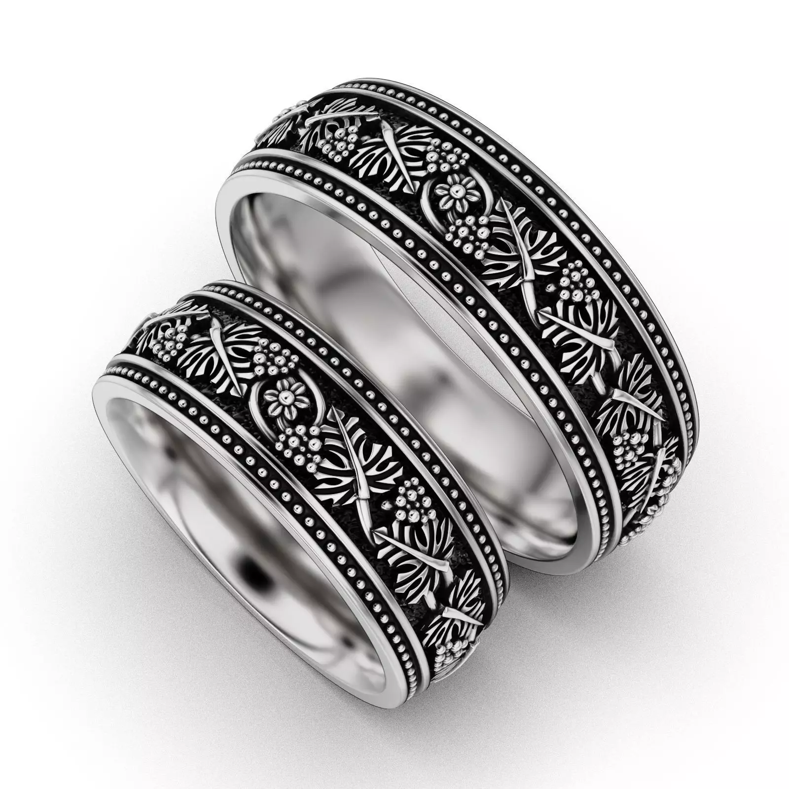 Wedding ring - Grapes Ring V2 3D print model