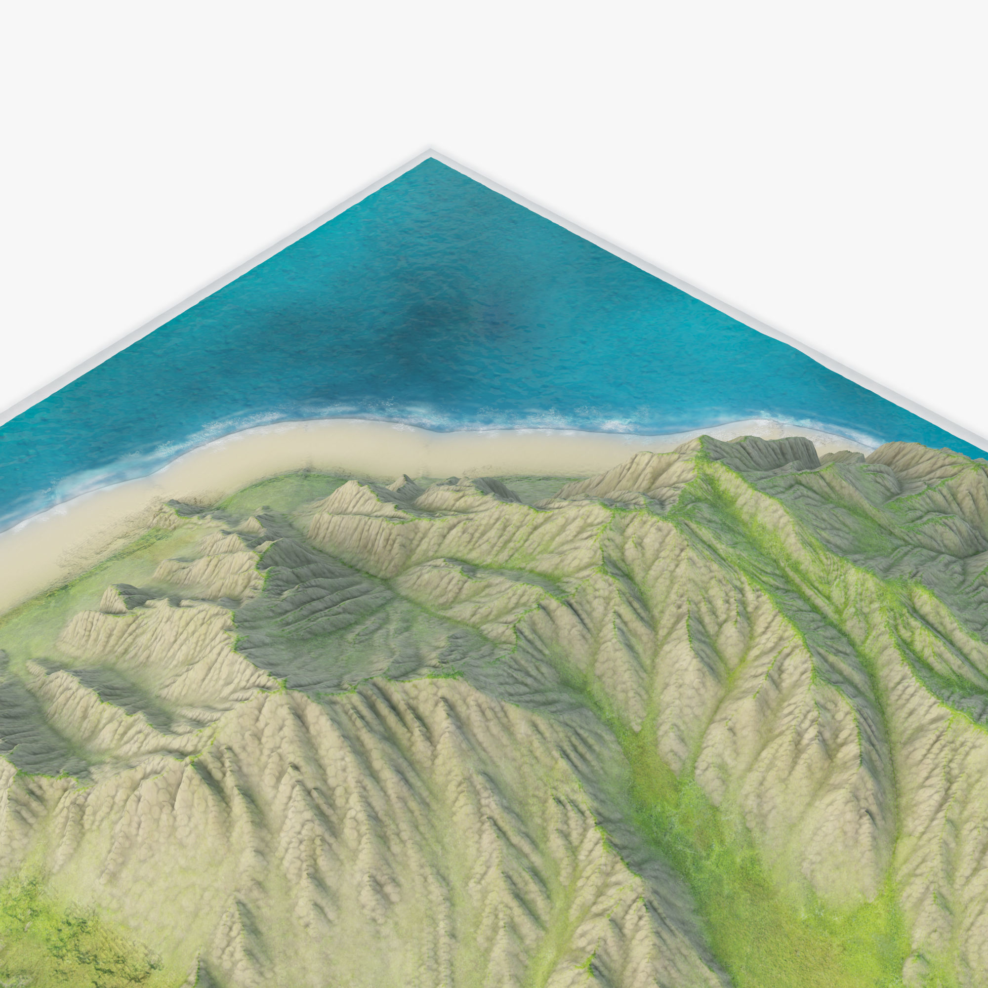 Terrain and Beach  3D model_4