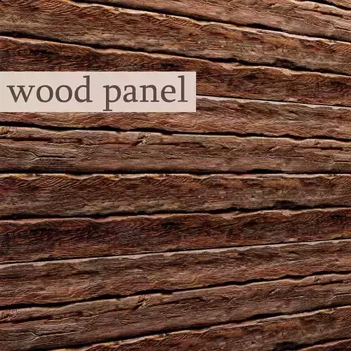 Wood panel 3D 6 3D model